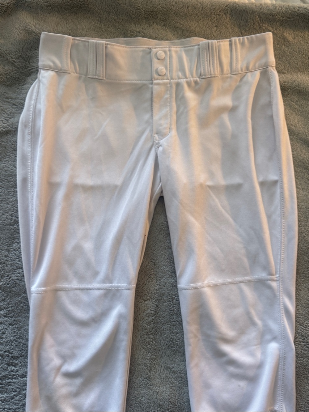 Champro Size XL White Softball Baseball Pants Reinforced Knee Double Snap